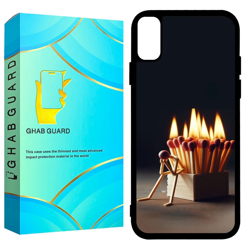 کاور قاب گارد طرح کبریت مدل GCHPX مناسب برای گوشی موبایل اپل iPhone X / XS