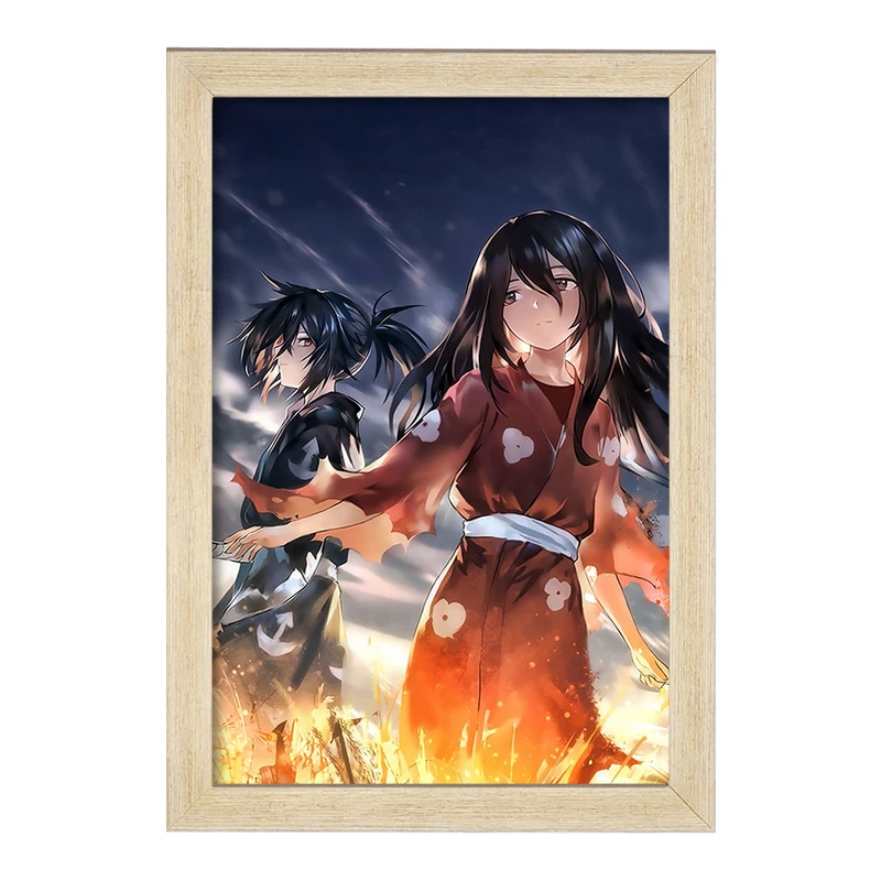 تابلو خندالو مدل هیاکومارو و میو انیمه دورورو Dororo کد 28593