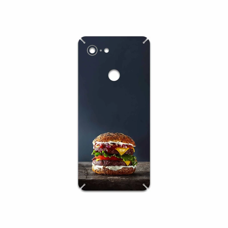 برچسب پوششی ماهوت مدل Hamburger مناسب برای گوشی موبایل گوگل Pixel 3