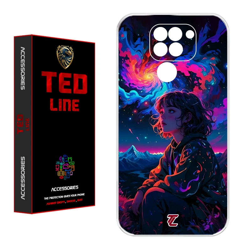کاور تدلاین طرح دختر کد 1197 مناسب برای گوشی موبایل شیائومی Redmi Note 9