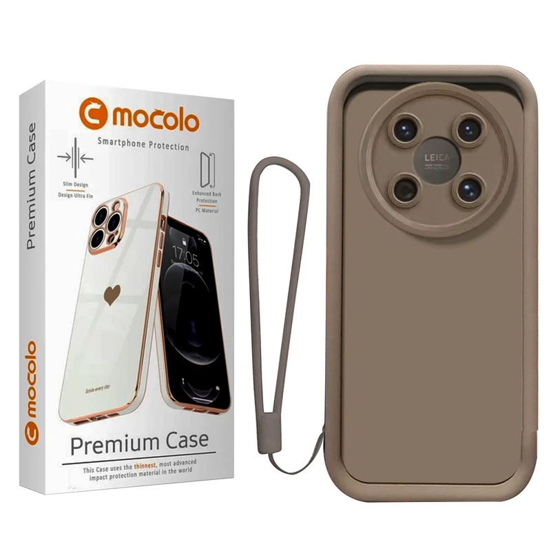 کاور موکولو مدل Silicone Puffer Strap مناسب برای گوشی موبایل ریلمی  12/ Narzo 70x به همراه بندآویز