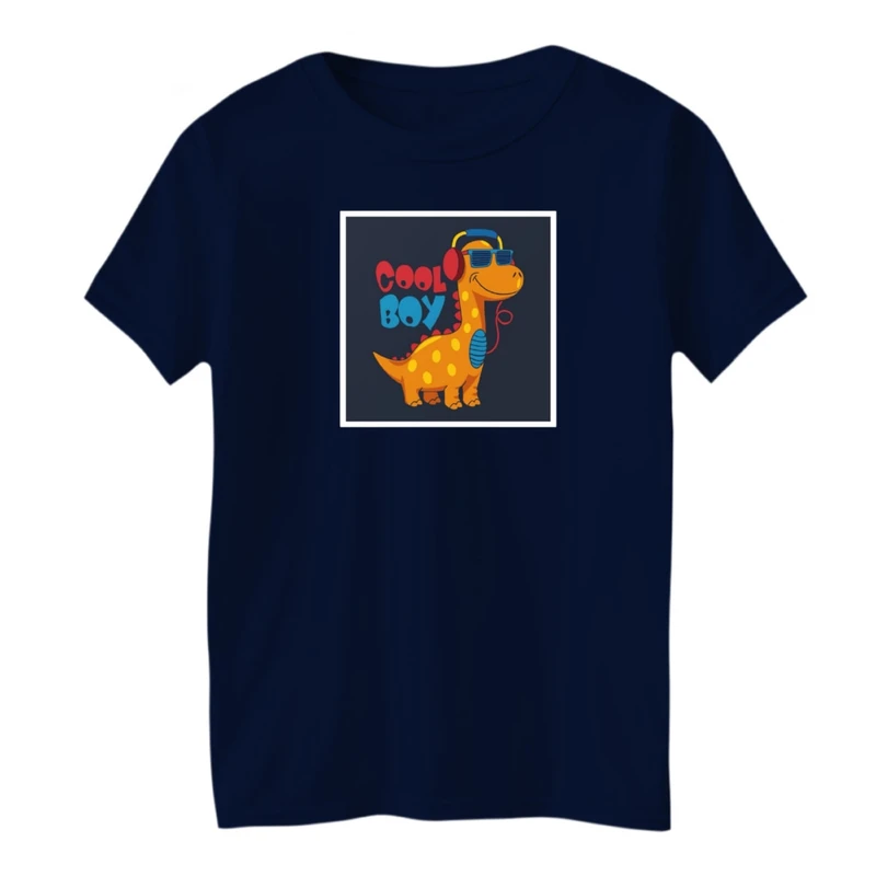 تی شرت آستین کوتاه بچگانه مدل دایناسور کد01