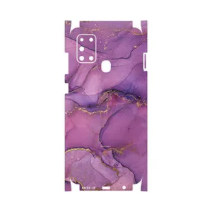 MAHOOT Purple Marble-FullSkin Cover Sticker for Samsung Galaxy A21s