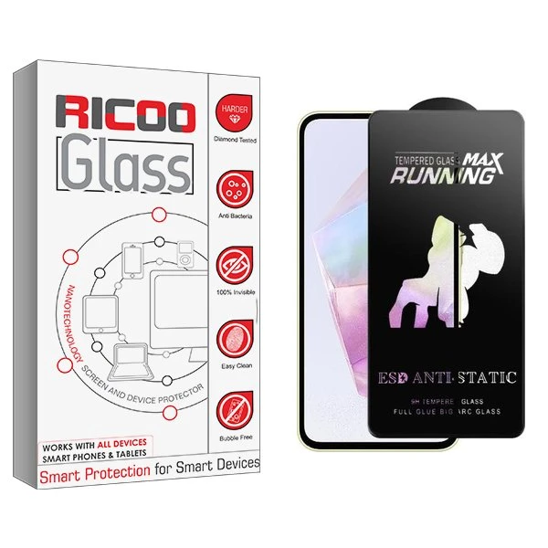 محافظ صفحه نمایش ریکو مدل RiC2newpkg Running Max مناسب برای گوشی موبایل سامسونگ Galaxy A35/A55