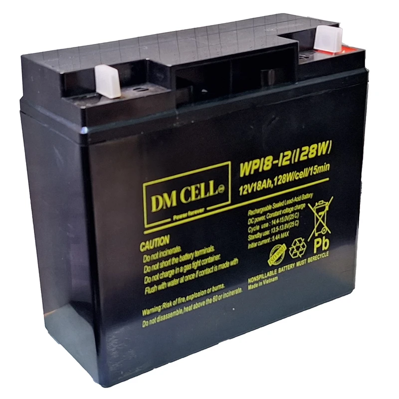 باتری سیلد اسید 12 ولت 18 آمپر ساعت دی ام سل مدل 12V-18AH