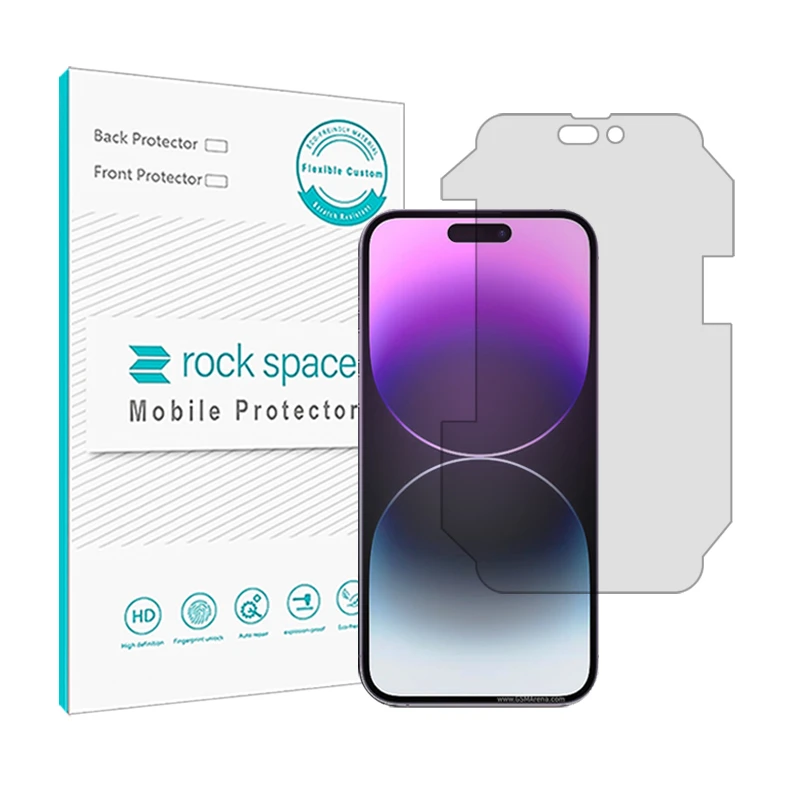محافظ صفحه نمایش شفاف راک اسپیس مدل HGL-Medium مناسب برای گوشی موبایل اپل iPhone 14 Pro