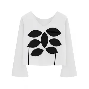 بلوز آستین بلند یقه گرد زنانه مدل ۲۰۳۶