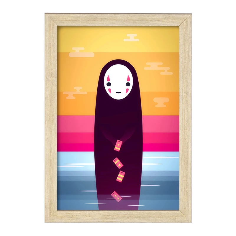 تابلو خندالو مدل انیمه شهر اشباح کد F1605