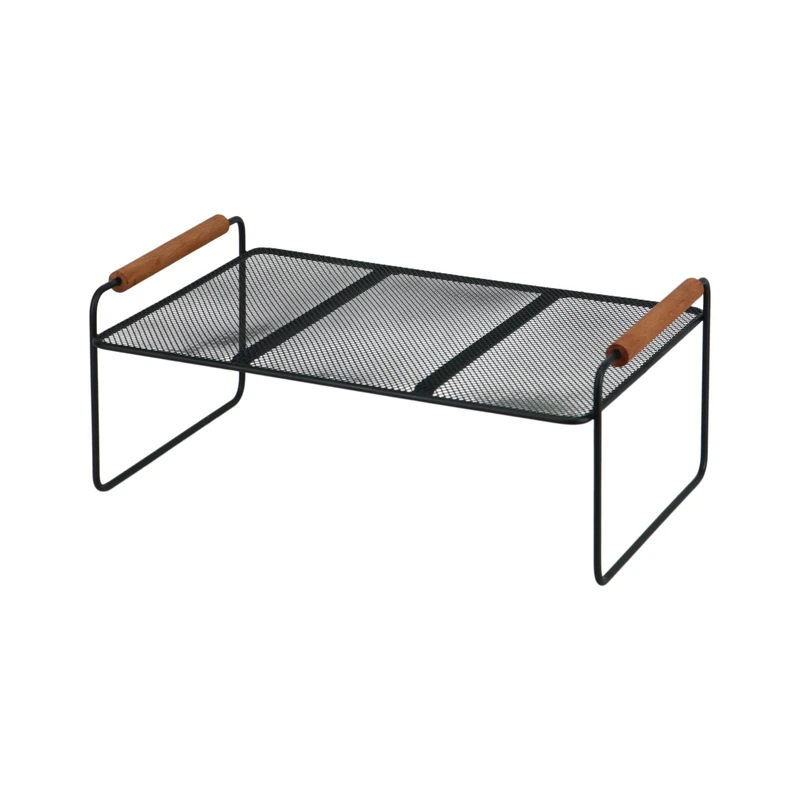 شلف داخل کابینت مدل دسته چوبی