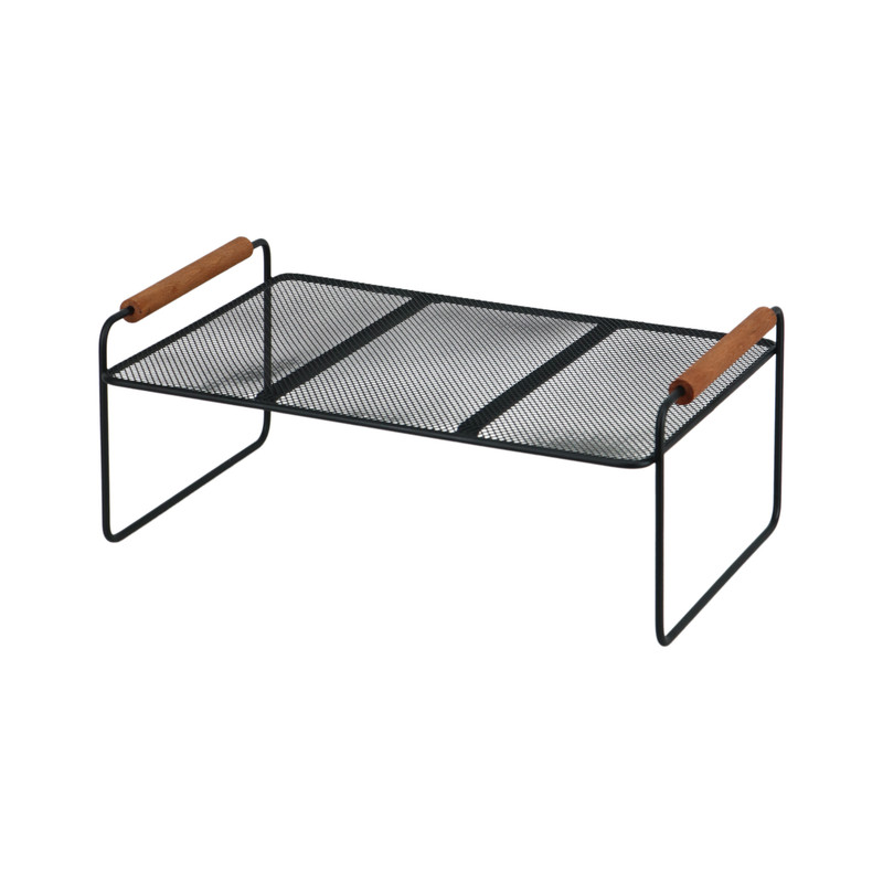 شلف داخل کابینت مدل دسته چوبی