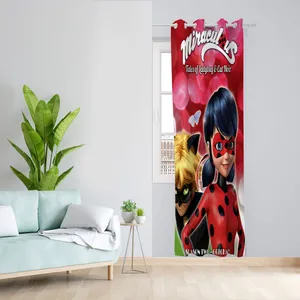  پرده مدل دختر کفش دوزکی مخمل پانچی کد 4120 سایز 140x200 سانتی متر