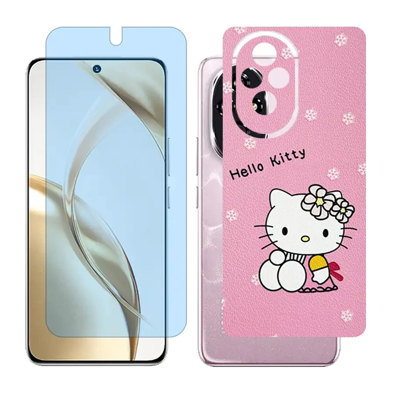 محافظ صفحه نمایش مات آنتی بلو گلس مدل Together مناسب برای گوشی موبایل آنر 200 / Honor 200 به همراه برچسب پوششی پشت گوشی