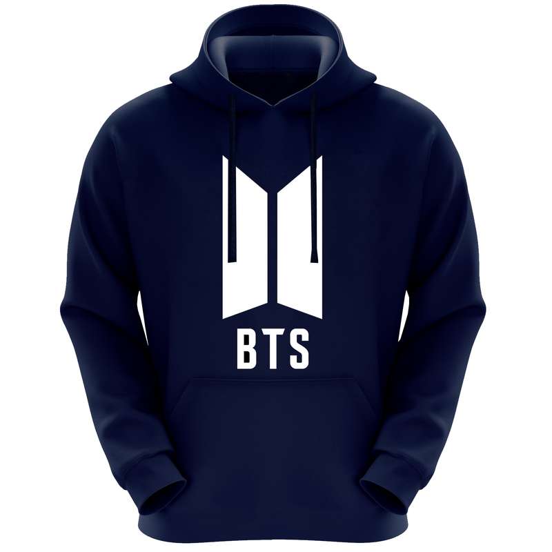 هودی پسرانه مدل F6 BTS رنگ سرمه ای