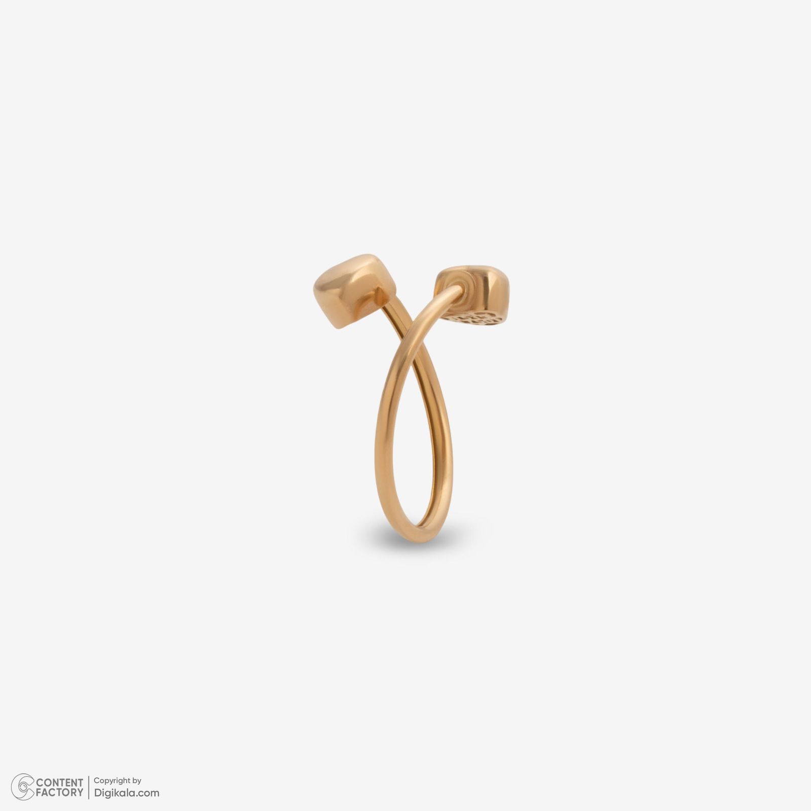 انگشتر طلا 18 عیار زنانه حافا گلد مدل قلب کد r018 سایز 53 -  - 6