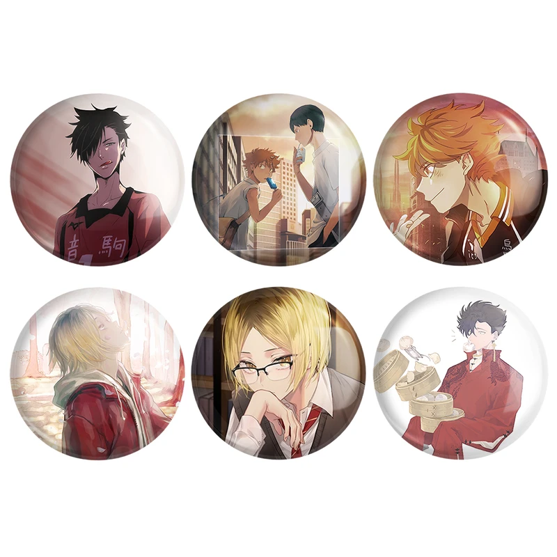 مگنت خندالو طرح انیمه هایکیو Haikyu کد 981A مجموعه 6 عددی