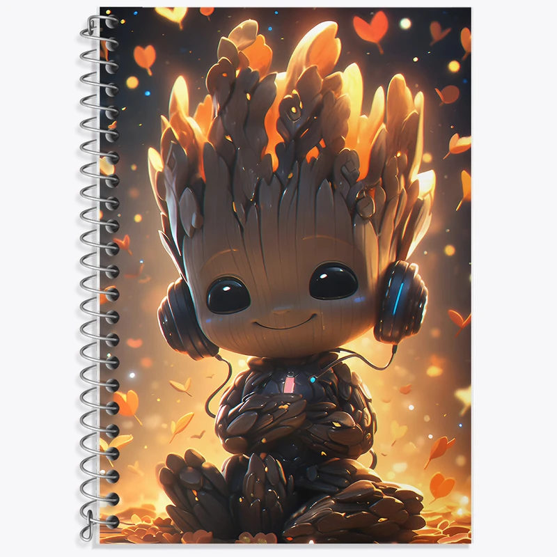 دفتر نت موسیقی 50 برگ خندالو طرح گروت (Groot) کد N3854