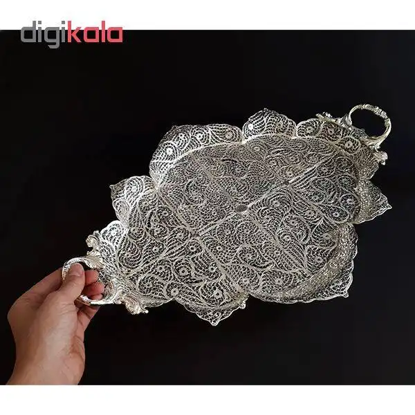 سینی ملیله کاری مدل 8 کد BZI