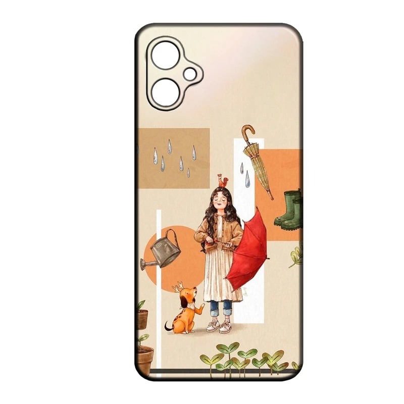 کاور طرح دخترانه کد 277 مناسب برای گوشی موبایل سامسونگ Galaxy A06