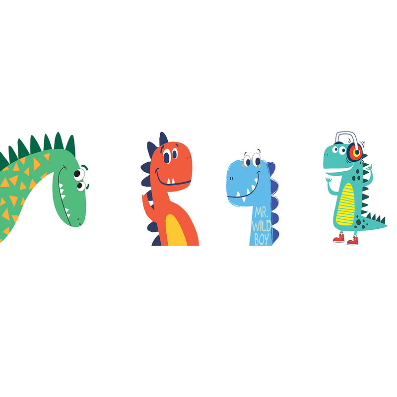 استیکر دیواری کودک مدل دایناسور بسته 4 عددی