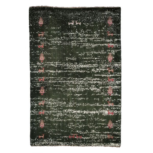 گبه دستبافت سه متری مدل جنگل