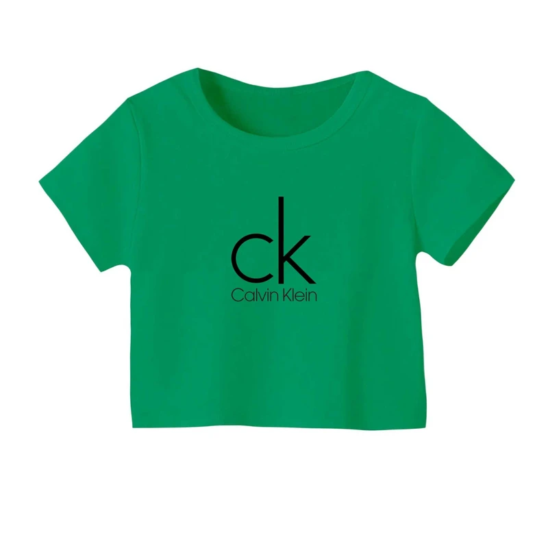 کراپ‌ تی‌شرت آستین کوتاه زنانه مدل اسپرت کد 10