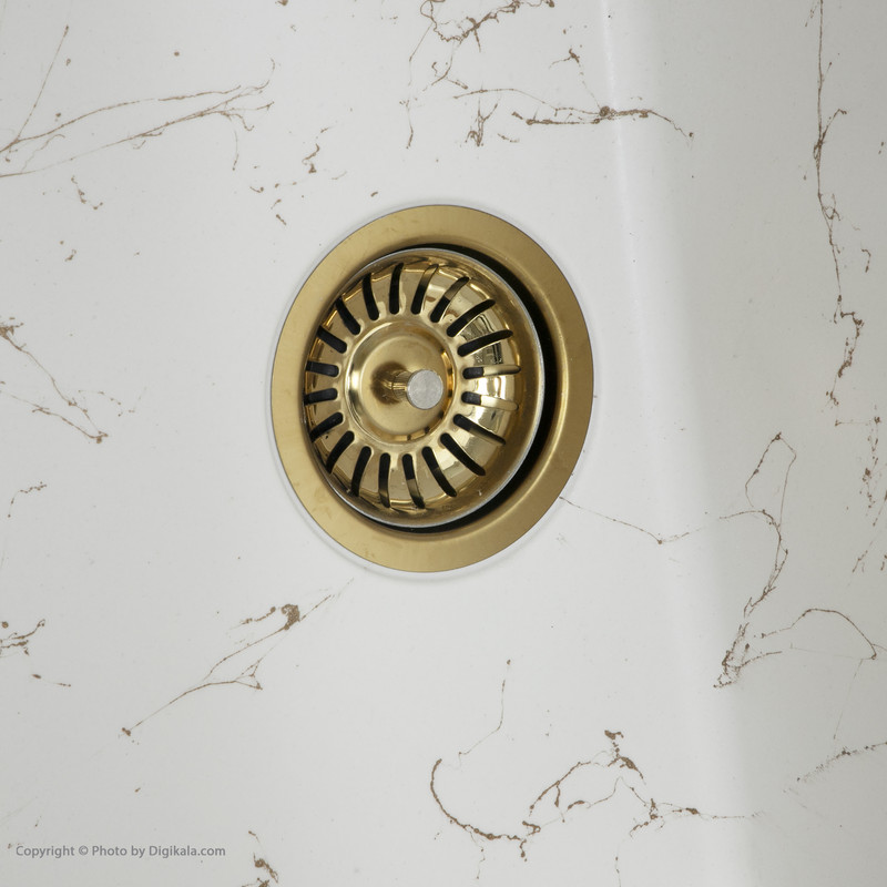 سینک ظرفشویی گرانیت لیگوریا مدل اسپایس توکار به همراه مخزن مایع ظرفشویی