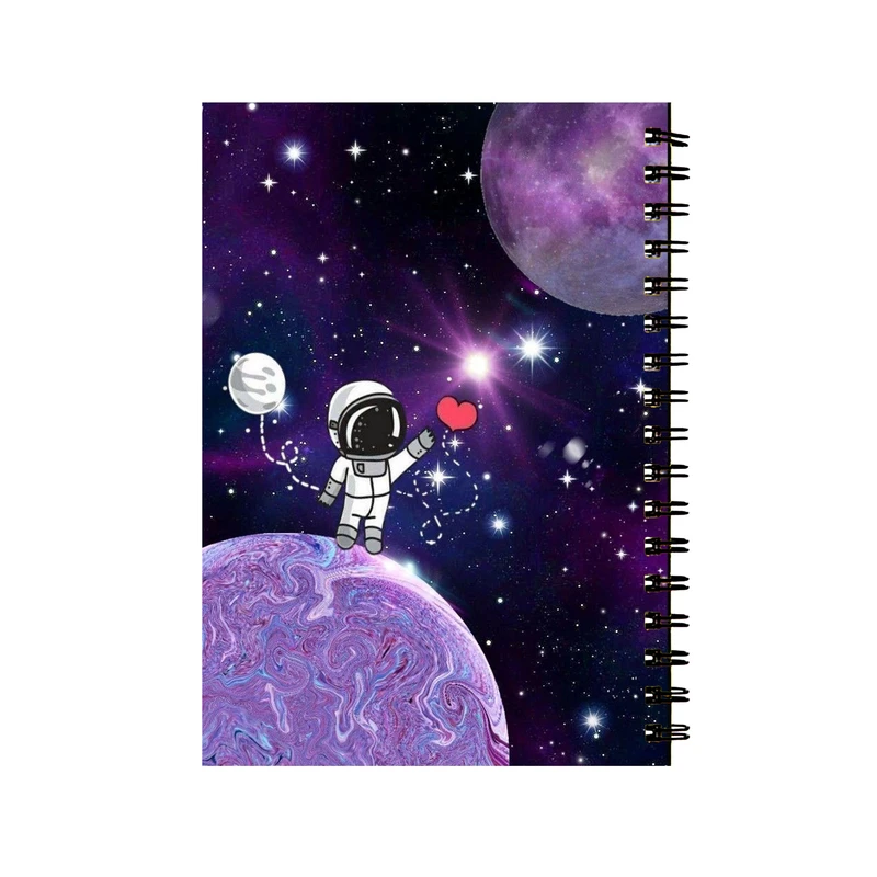 دفتر مشق 50 برگ طرح فضانورد کارتونی کد 237