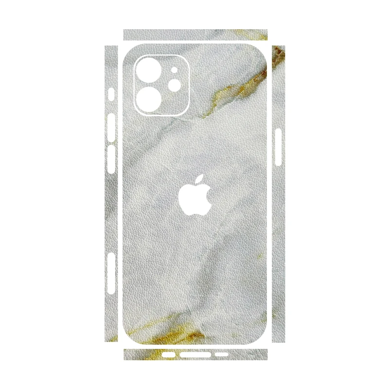 برچسب پوششی ریمکس مدل Leth طرح مرمر مناسب برای گوشی موبایل اپل iPhone 12