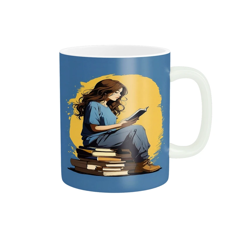 ماگ پادآفرین مدل روز کتاب ، کتابخوانی و کتابدار کد p1811