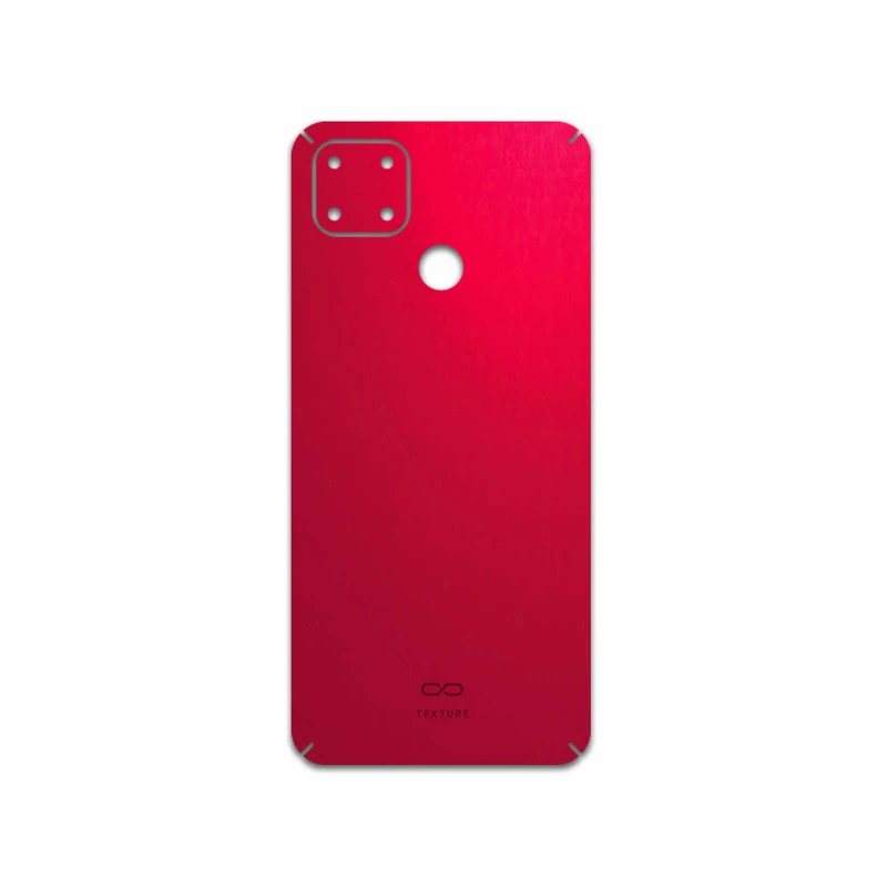 برچسب پوششی ماهوت مدل Matte-Warm-Red مناسب برای گوشی موبایل ریلمی C25s