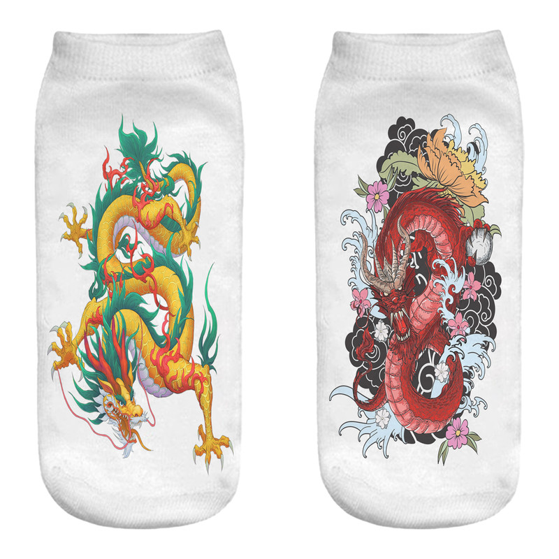 جوراب مردانه مدل اژدها کد 1233 MMM