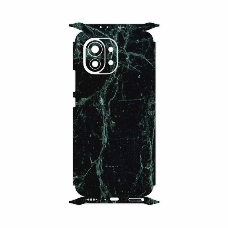برچسب پوششی ماهوت مدل Graphite-Green-Marble-FullSkin مناسب برای گوشی موبایل شیائومی Mi 11 5G