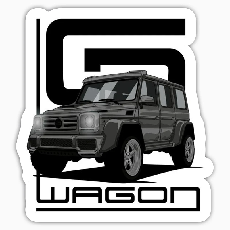 استیکر لپ تاپ بووم طرح ماشین مدل G Wagon کد JC29