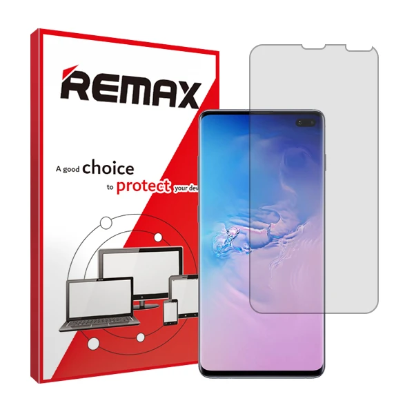 محافظ صفحه نمایش شفاف ریمکس مدل HyGEL مناسب برای گوشی موبایل سامسونگ Galaxy S10 Plus 