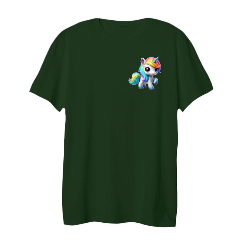 تی شرت لانگ آستین کوتاه زنانه مدل یونیکورن کد 4