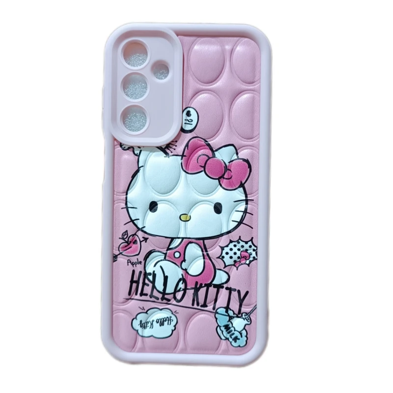 کاور مدل پافری طرح کیتی مناسب برای گوشی موبایل سامسونگ Galaxy A25