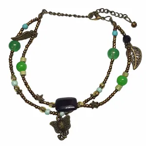 پابند زنانه مدل فیل و برگ