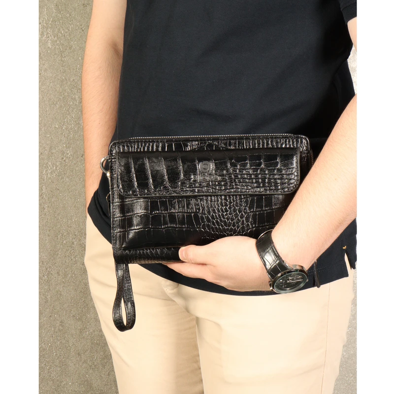 عکس شماره 5 : کیف دستی بیورا مدل چرم طبیعی کروکودیلی pa05