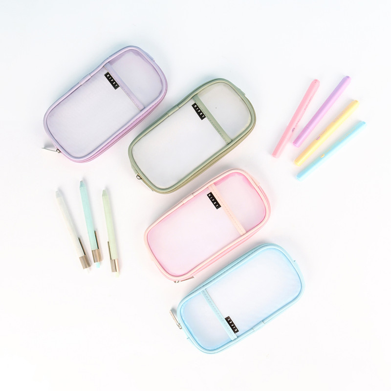 جامدادی کیفت مدل شفاف پاستلی