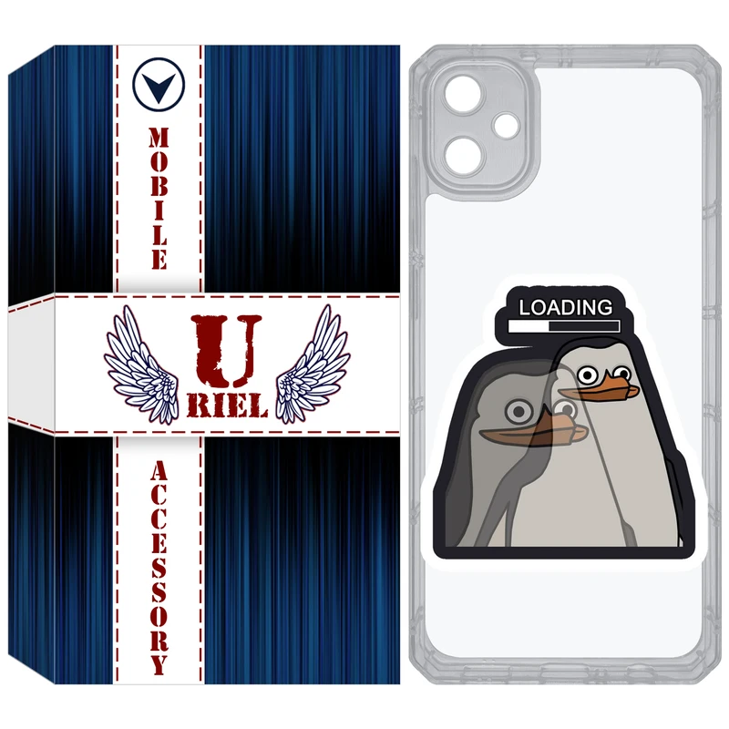 کاور یوریل مدل Clear کد 84 طرح Loading مناسب برای گوشی موبایل سامسونگ Galaxy A05
