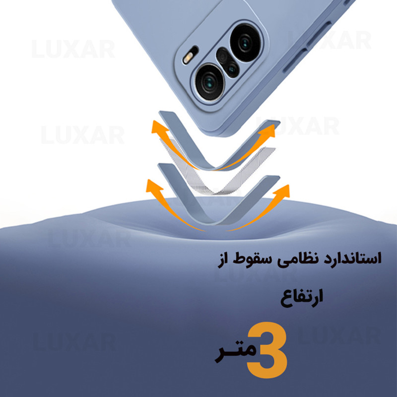 کاور لوکسار مدل k40f3 -silicone10 مناسب برای گوشی موبایل شیائومی K40 / K40 Pro / Poco F3 5G / Mi 11i / Mi 11X Pro / Mi 11 X 