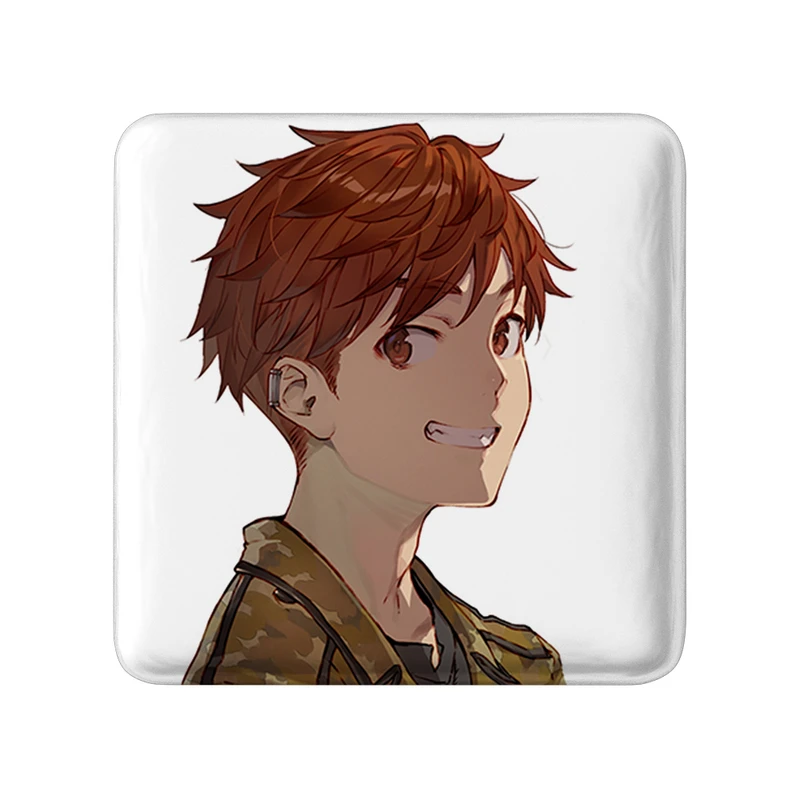 مگنت خندالو طرح هاروتو انیمه 86 مدل مربعی کد 33796