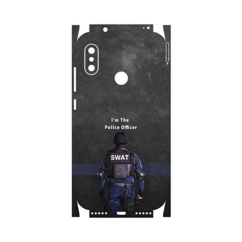 برچسب پوششی ماهوت مدل Police Officer-FullSkin مناسب برای گوشی موبایل شیائومی Redmi Note 6 Pro
