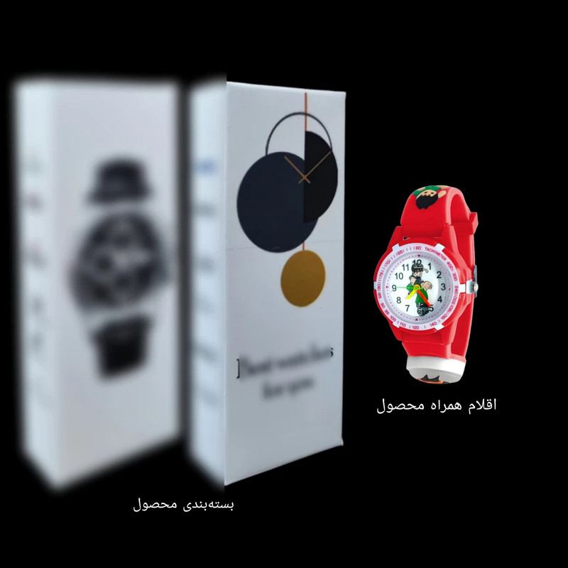 ساعت  مچی عقربه ای پسرانه مدل چراغدار بند سیلیکونی ضد حساسیت طرح بن‌تن کد 4