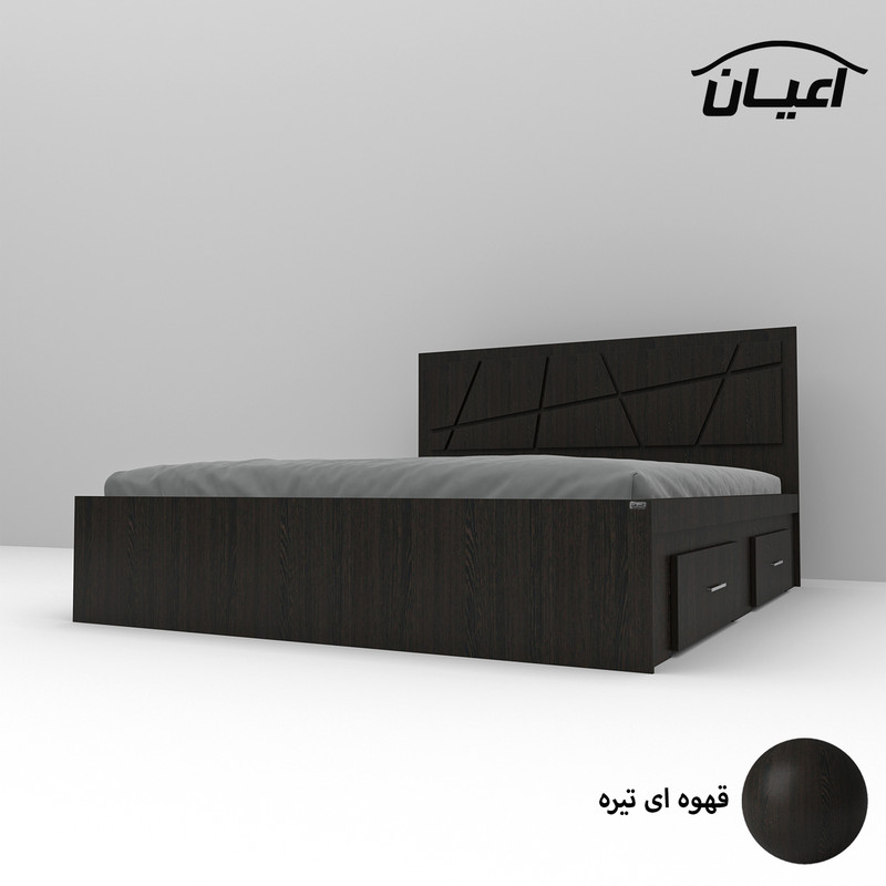 تخت خواب دونفره اعیان مدل FH607 سایز 160x200 سانتی متر