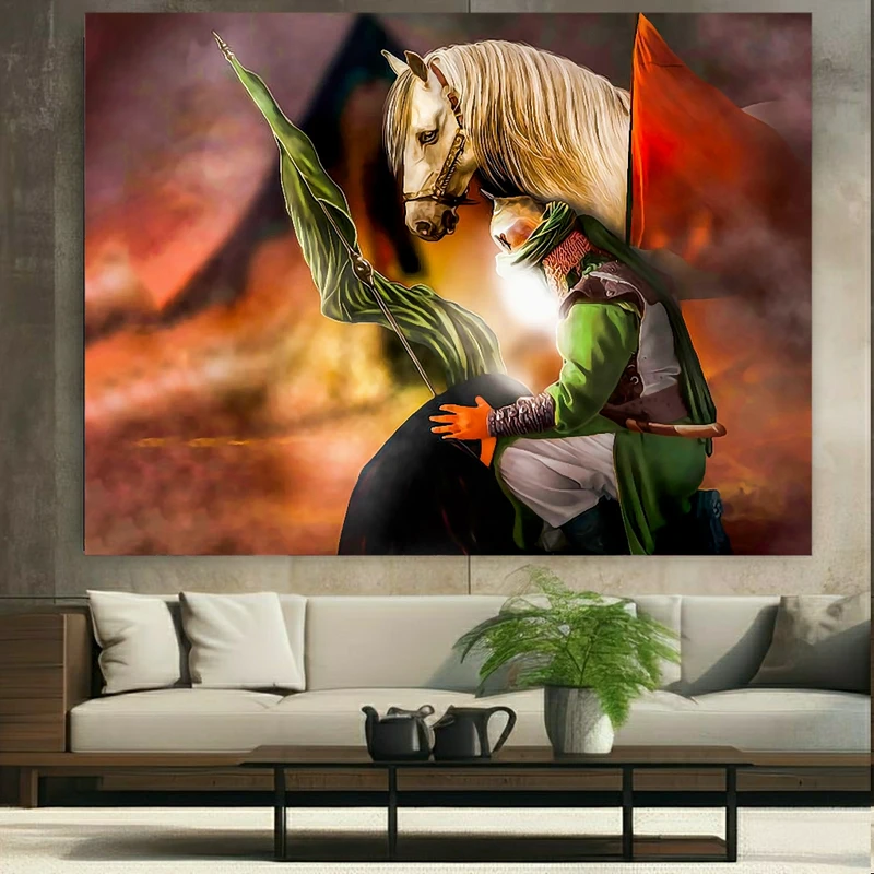 پوستر طرح مخمل واقعه عاشورا کربلا کد N176