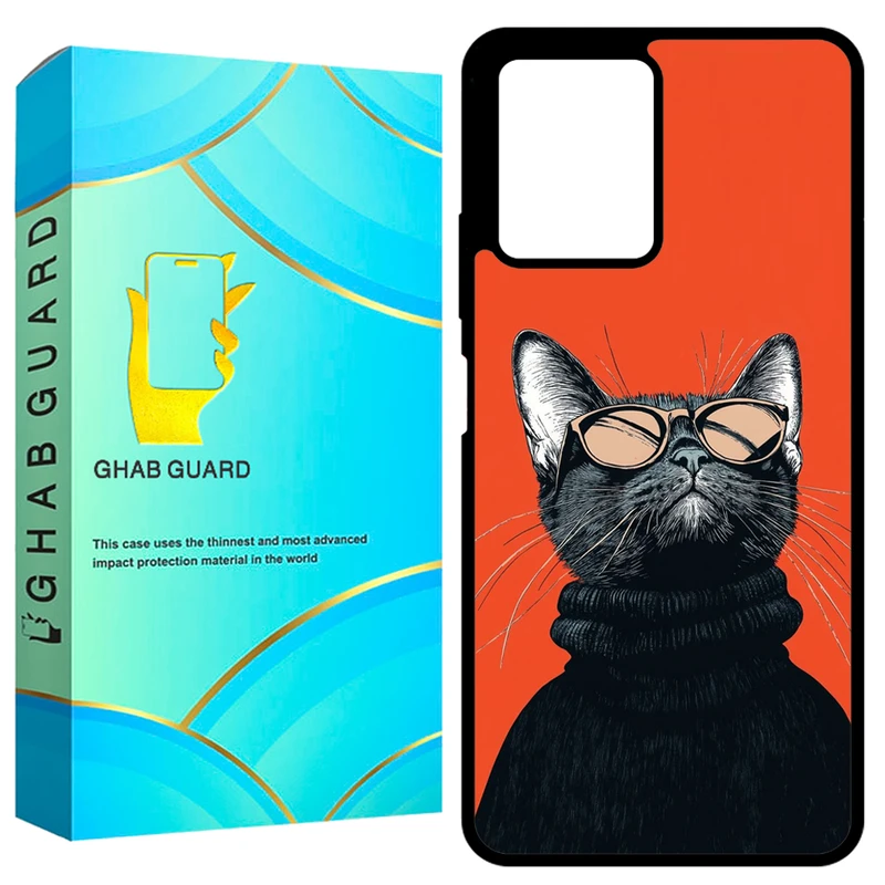 کاور قاب گارد طرح گربه مدل GCHPRN12PP مناسب برای گوشی موبایل شیائومی Redmi Note 12 Pro Plus