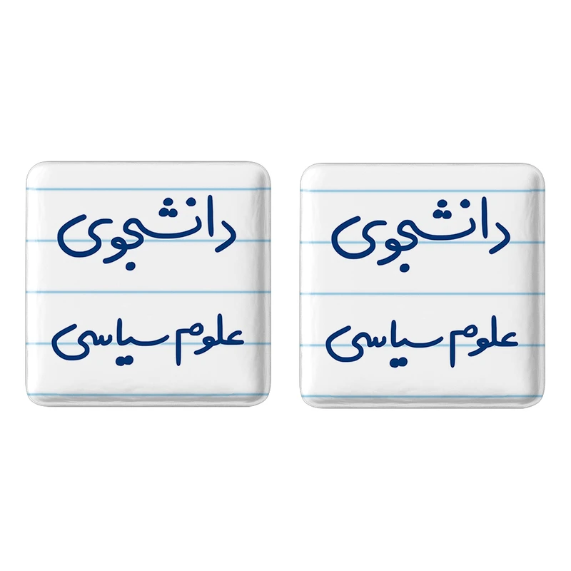 مگنت خندالو مدل دانشجوی علوم سیاسی کد 6630 مجموعه 2 عددی