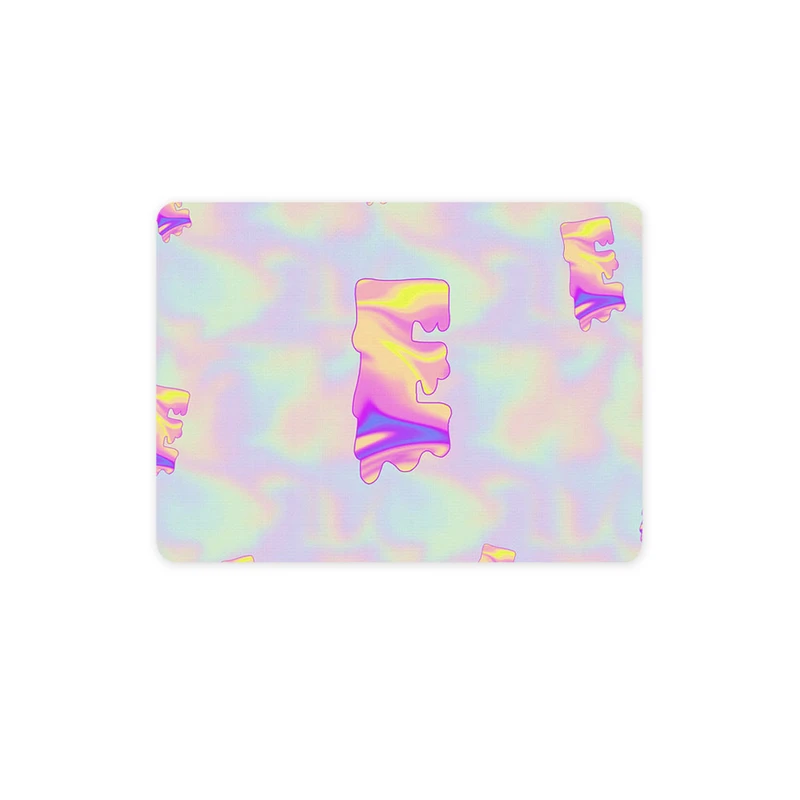 ماوس پد ترمه طراحان ایده مدل حرف E هولوگرامی کد cfp2981