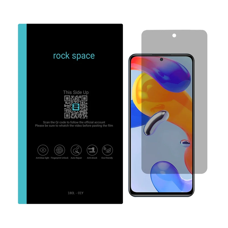 محافظ صفحه نمایش حریم شخصی راک اسپیس کد PRV مناسب برای گوشی موبایل شیائومی Redmi Note 11 Pro 5G